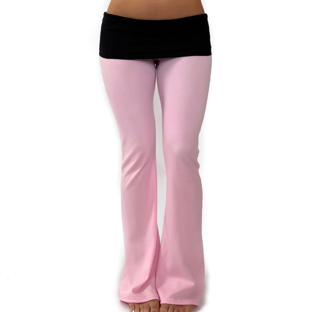 100% organic cotton foldover flare