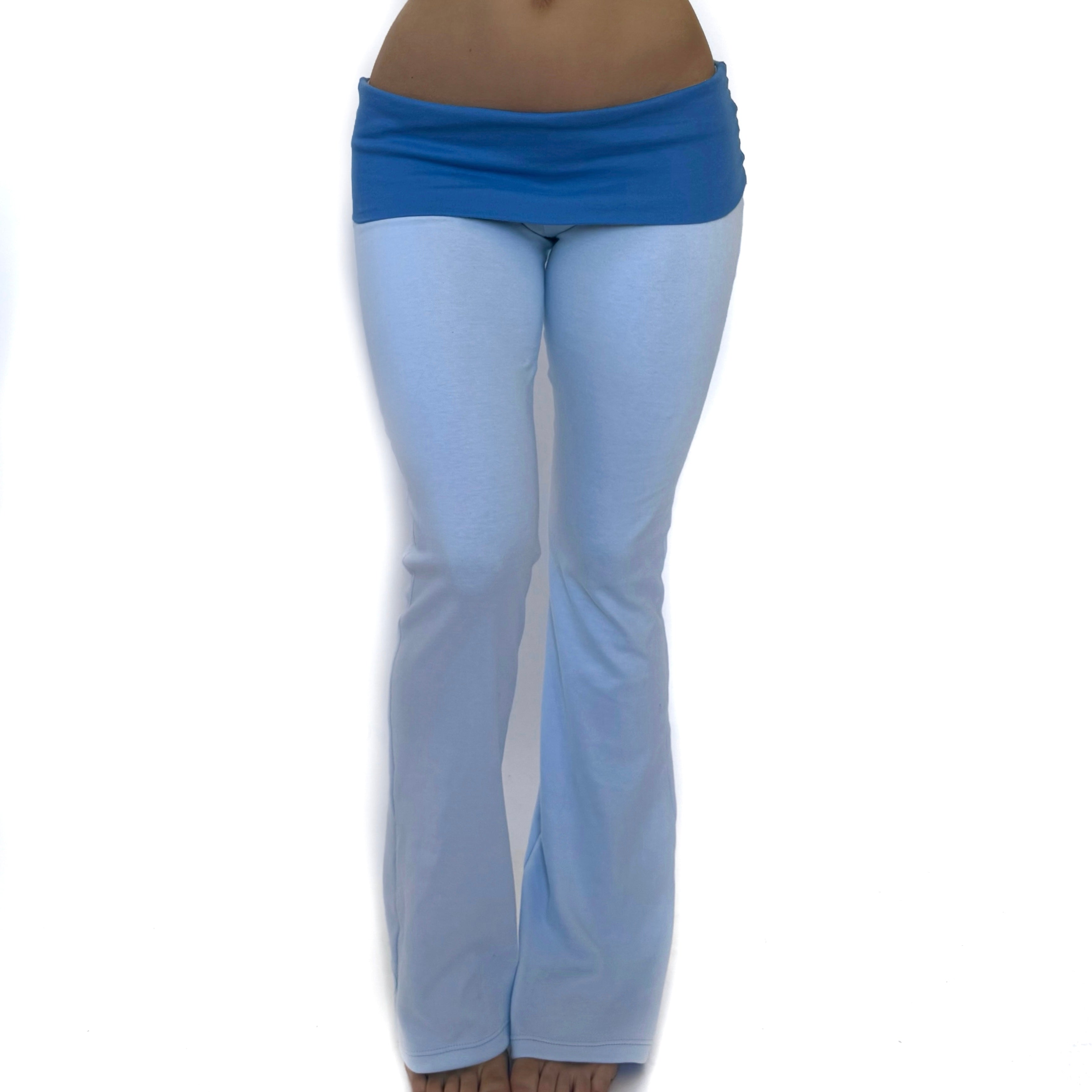 100% organic cotton foldover flare