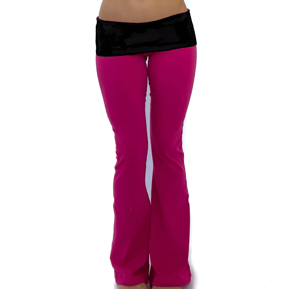 100% organic cotton foldover flare