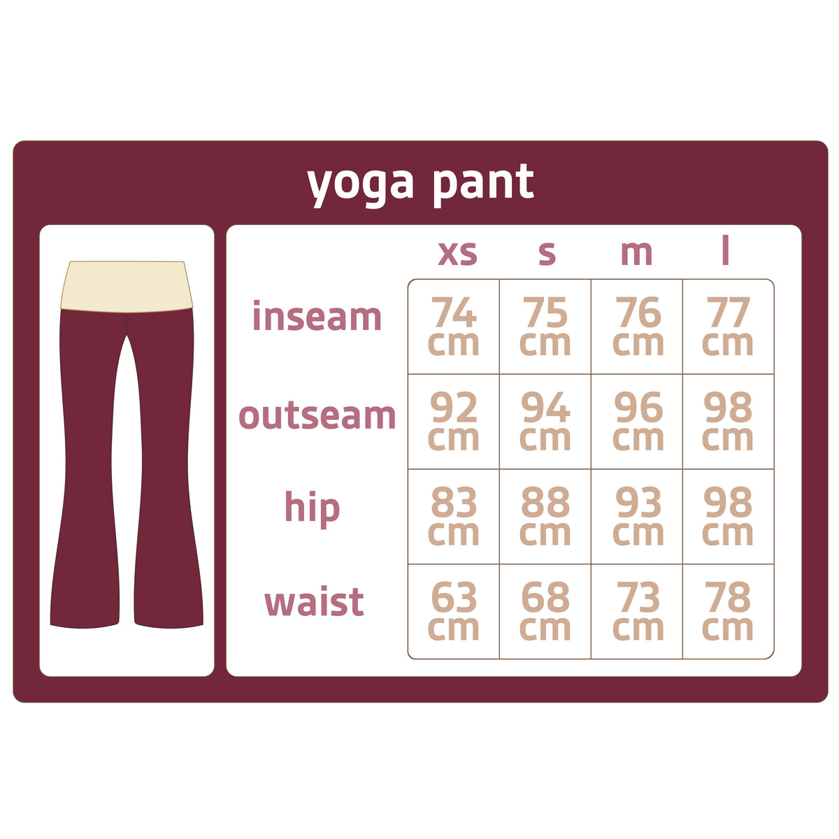 organic cotton yoga pant